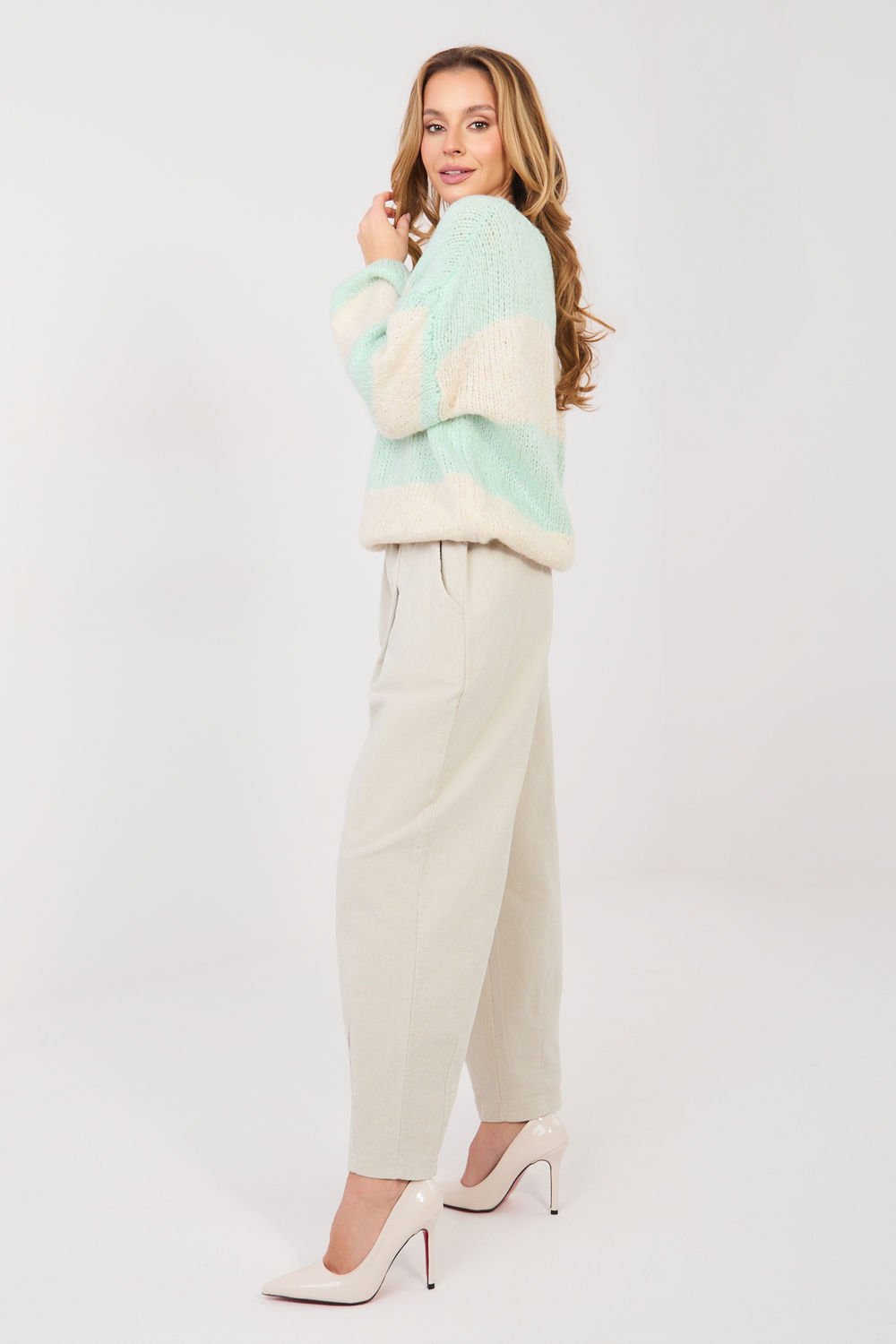 corduroy trousers model 224386 Italy Moda