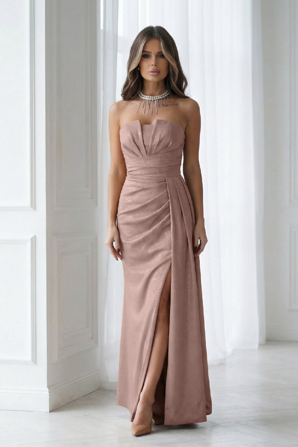 Long dress model 224635 Bicotone