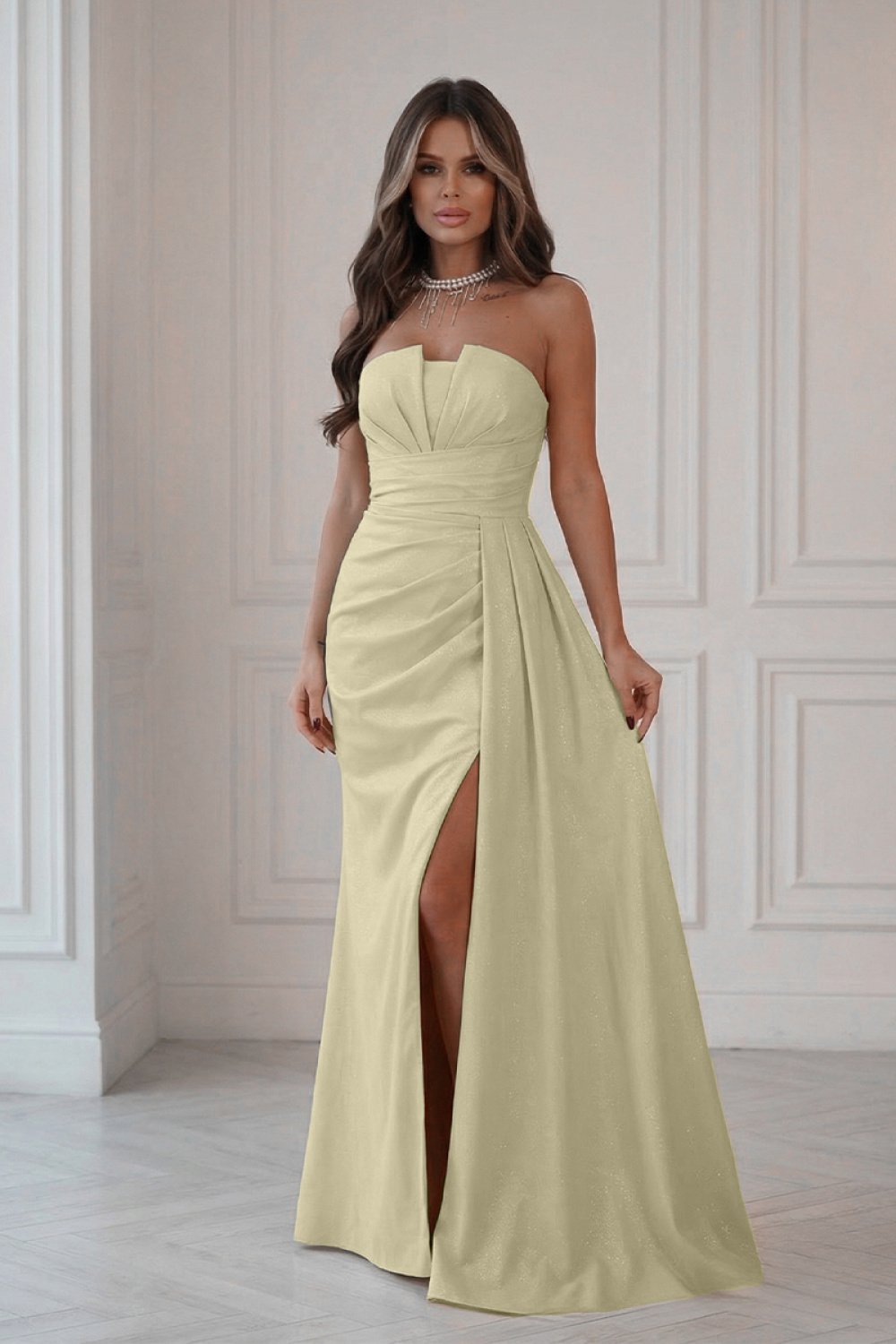 Long dress model 224636 Bicotone