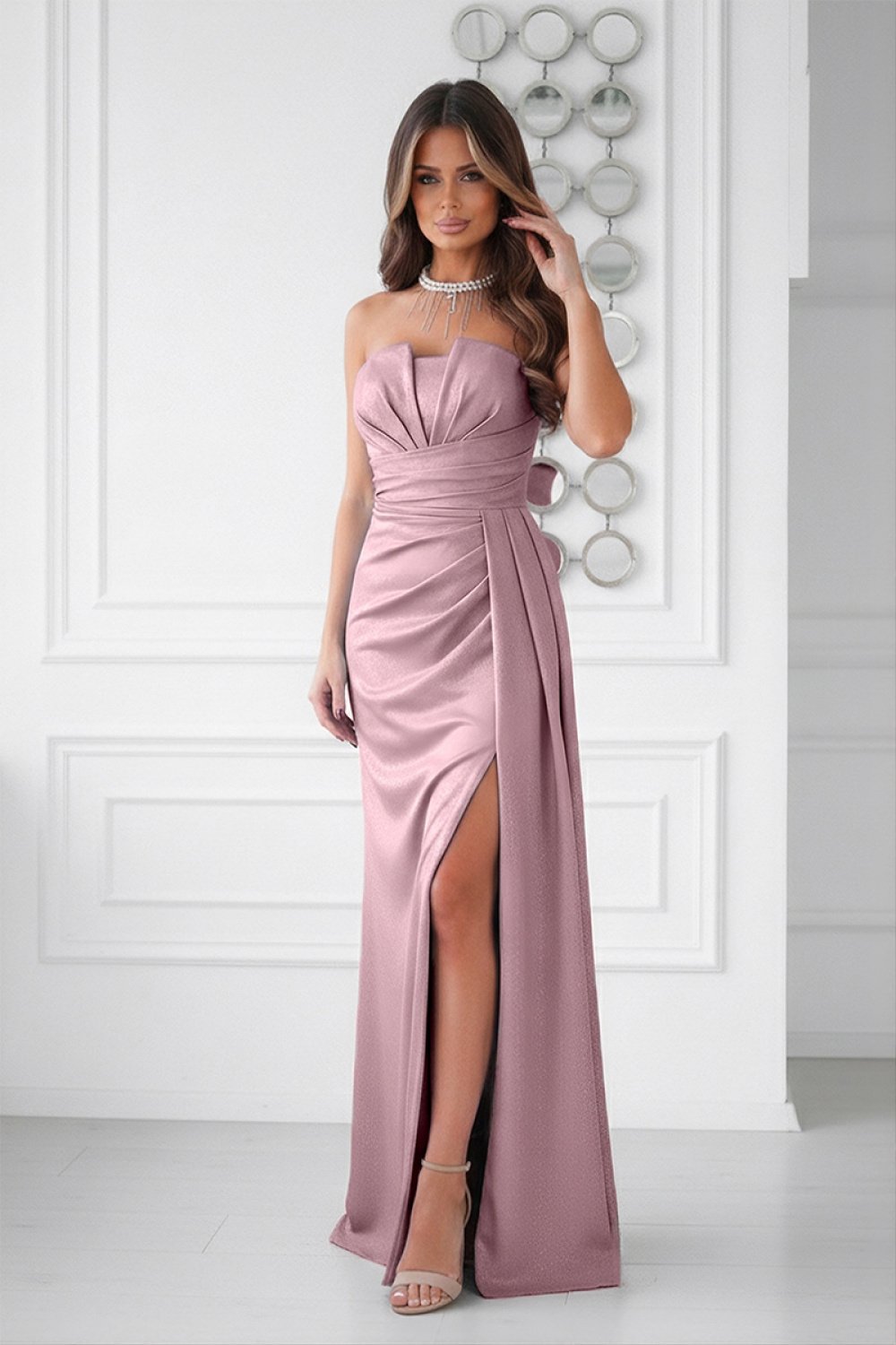 Long dress model 225365 Bicotone